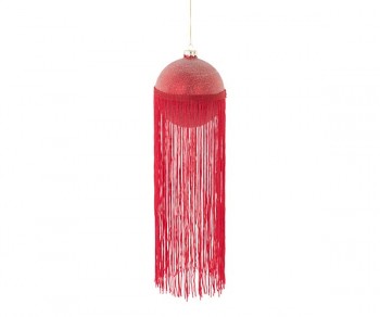 PALLINA ROSSA CON FRANGE...