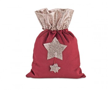 SACCHETTO BORDEAUX/GLITTER...