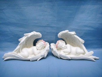 Coroa Anjo Flor Rosa Asas...