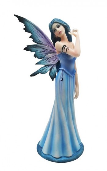 Fada Vestido Azul Comprido...