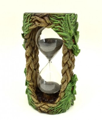 Sujet dragon sablier vert