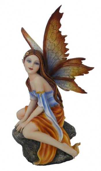 Fada Sentada Na Pedra 9*16...