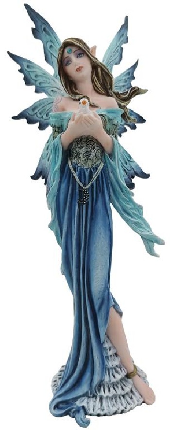 Fada Azul Com Pomba 11*28.5...