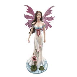 Sujet fée avec robe fleur