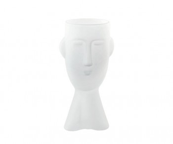 VASO VISO VETRO BIANCO...