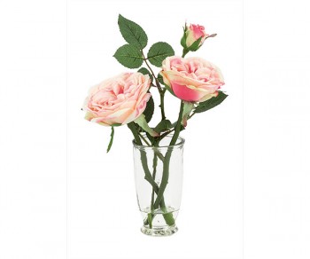 VASETTO C/3 ROSE ROSA H.270...