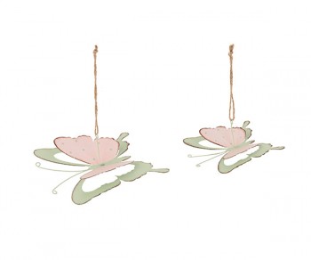 SET 2 FARFALLE MENTA/ROSA...