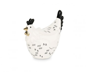 GALLINA C/DECORAZIONI NERE...