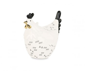 GALLINA C/DECORAZIONI NERE...