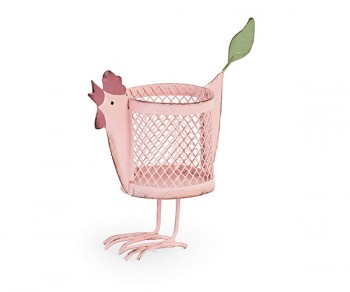 GALLINA CONTENITORE ROSA...