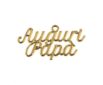 DECO AUGURI PAPA' ORO 49x25...