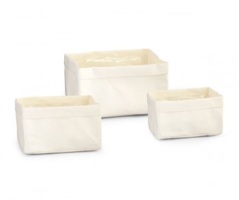 SET 3 CESTI CARTA AVORIO...