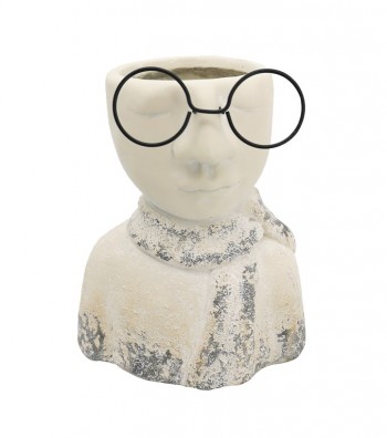 PORTACANDELA VETRO BIANCO...