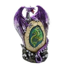 Sujet draogn violet sur o