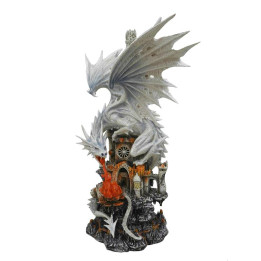 Sujet dragon blanc sur ch