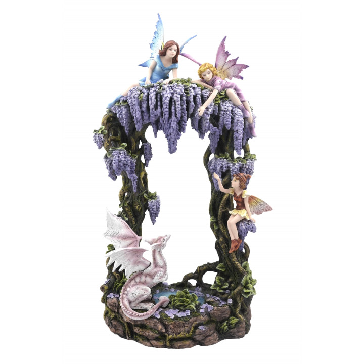 Sujet 3 fées avec dragon