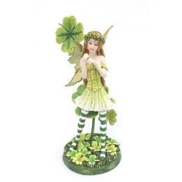 Sujet fée verte avec tref