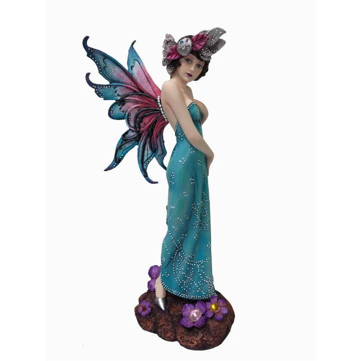 Sujet fée élégante 18*37,