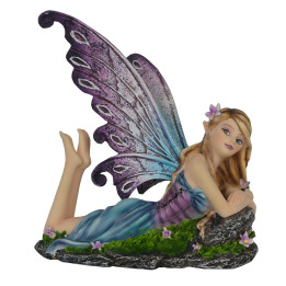 Sujet fée violette allong
