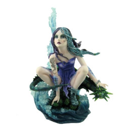 Femme avec dragon sur vag
