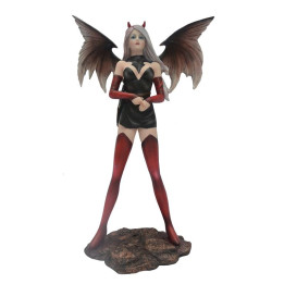 Sujet fée rouge noire 11*