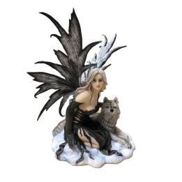 Figurine fée à genoux ave