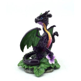 Sujet dragon violet avec