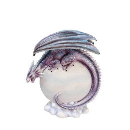 Sujet dragon bleu sur lun