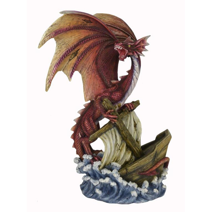 Sujet dragon rouge sur ba