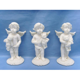 Ange avec ours 4,5*8 cms