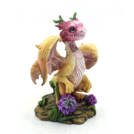 Sujet dagon jaune rose av