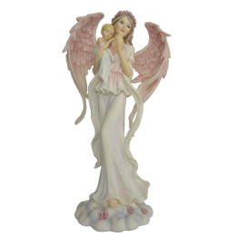 Sujet ange avec bébé 16*3