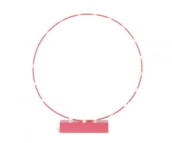 CERCHIO ROSA SU BASE C/LED...