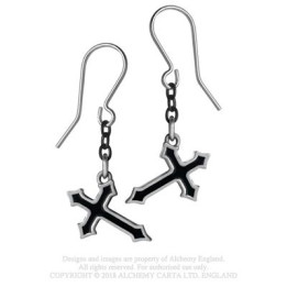 Sorrow Cross Earrings