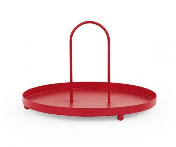 VASSOIO METALLO ROSSO...