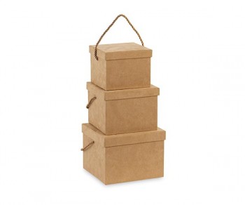 S/3 SCATOLE BEIGE CON...