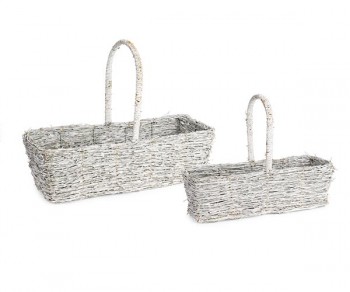 SET 2 CESTI BAMBOO C/MANICI...
