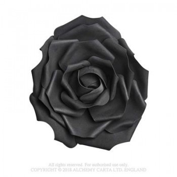 Large Black Rose Head