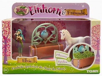Sujet fée avec licorne Bo