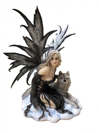 Figurine fée à genoux ave