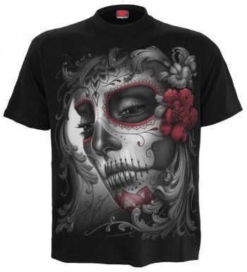 Front Print T-Shirt Black