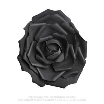 Large Black Rose Head