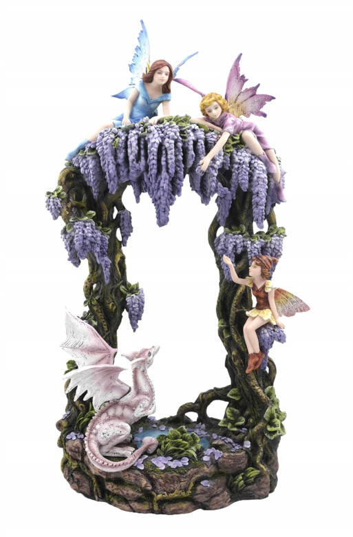 Sujet 3 fées avec dragon