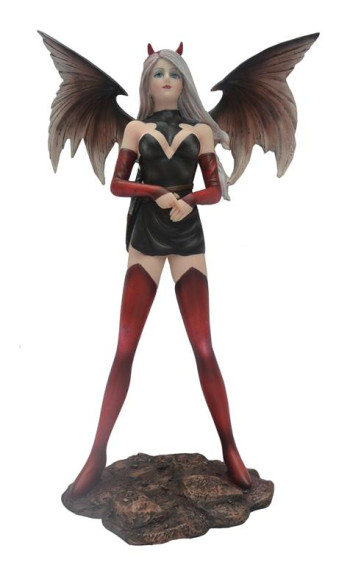 Sujet fée rouge noire 11*