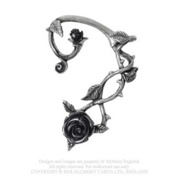 Black Rose Ear Wrap