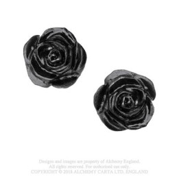 Black Rose Studs