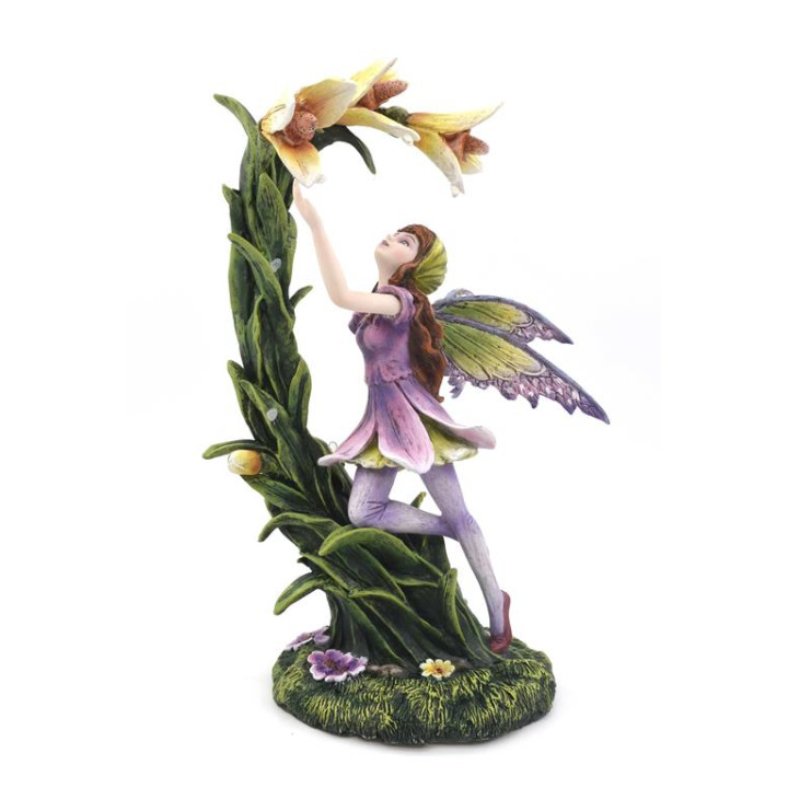 Sujet fée avec fleur 14,5