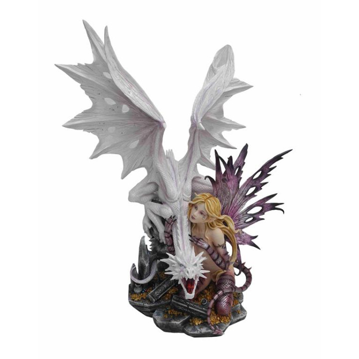 Grande fée avec dragon bl