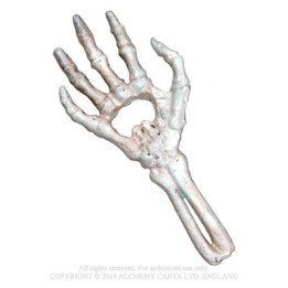 Skeletal Hand Bottle Open